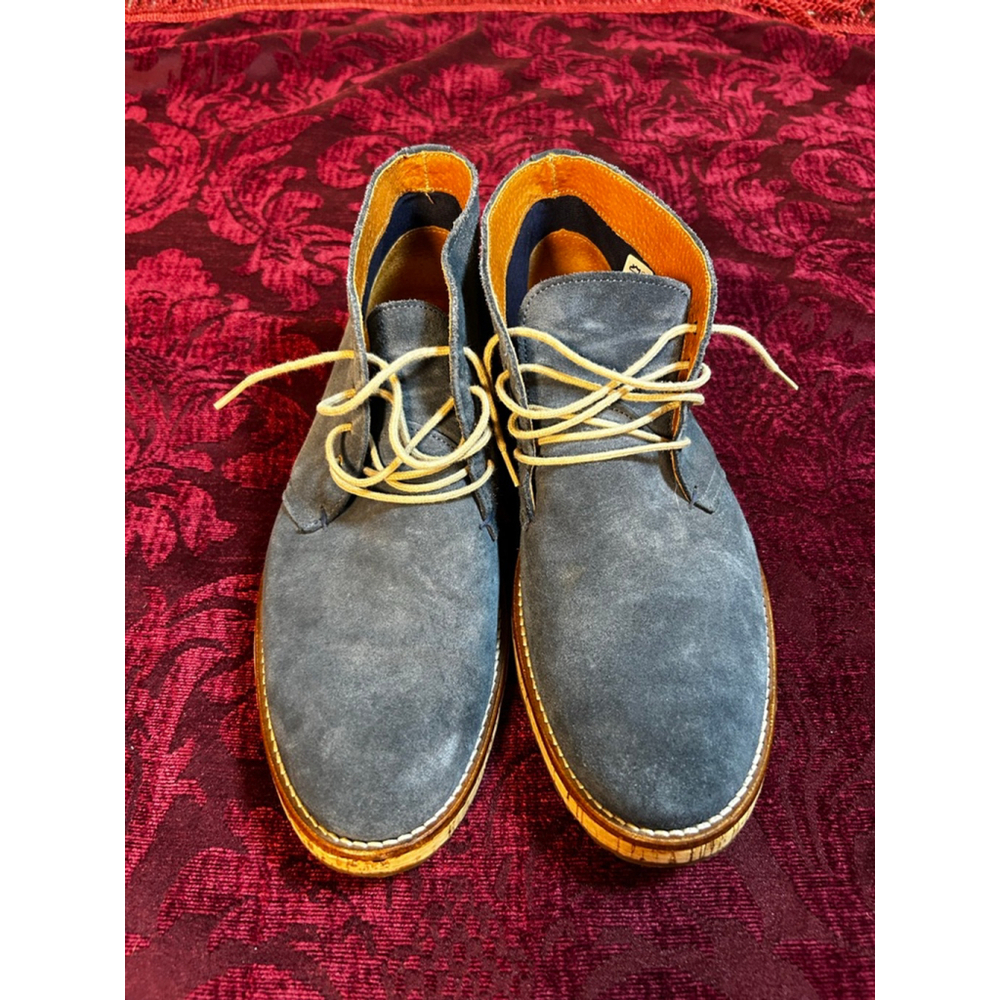 Kurt Geiger Navy Suede Chukka Boots Size EU 42/ US 9